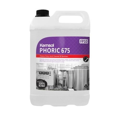 Kemsol Phoric 675 Low Foam Acid Cip Cleaner/Sanitiser (Dg Class 8) 5L