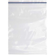Black Stripe Minigrip Plastic Bags, 155mm x 230mm 70mu