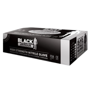 Disposable Nitrile Gloves, Powder Free, Heavy Duty, Black, 3XL (80)