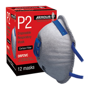 Disposable Charcoal Respirator Mask With Valve, P2 (12)