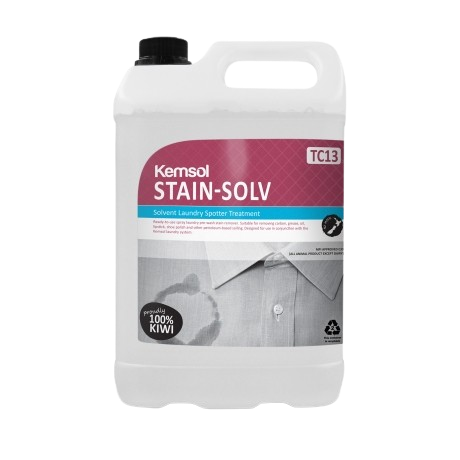 Kemsol Stain-Solv Solvent Laundry Spotter Treatment (Dg Class 3) 5L