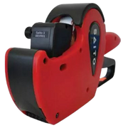 Red Saito Date coder Labelling Gun For 1 Line 22mm x 12mm Labels