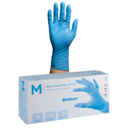 Disposable Nitrile Gloves, Powder Free, Long Cuff, Medium, 300mm (100)
