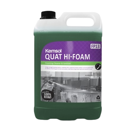 Kemsol Quat Hi Foam Combined Alkaline And Quat Cleaner Sanitiser (Dg Class 8) 5L