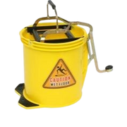 Roller Wringer Bucket - Yellow, 16L Capacity
