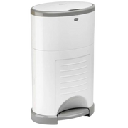 Nappy Bin Korbell Plus, White/Grey, 340mm x 240mm x 550mm, 26L