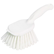 Gong Brush, Short Handle, White