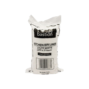 26L Kitchen Tidy Rubbish Bags, White, 650mm x 550mm (50)