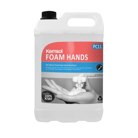 Foam Hands, No-Rinse Foaming Hand Sanitiser, 5L