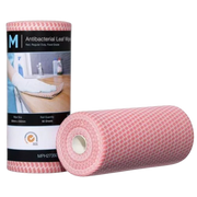 M Brand Antibacterial Leaf Wipes Red, 300mm x 500mm, 90 Sheets, 60gsm (4) Regular Duty