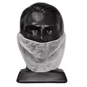 Beard Cover, Double Loop, White (1000)