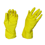 Silverlined RubberGloves, Yellow, Medium (12)