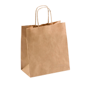Paper Twist Paper Bag, Junior, Brown, 275mm x 205mm x 110mm (250)