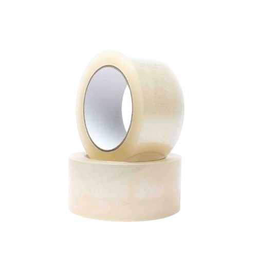 BOPP Rubber Adhesive Hand Tape, Clear, 48mm x 100m