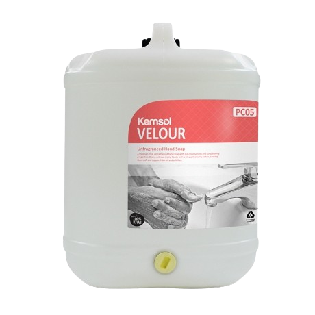 Kemsol Velour Unperfumed Hand Soap (Triclosan Free) 20L