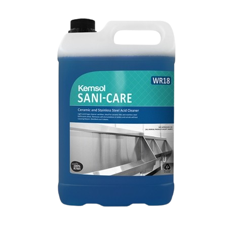 Kemsol Sani Care Ceramic & Stainless Steel Acid Cleaner (Dg Class 8) 5L