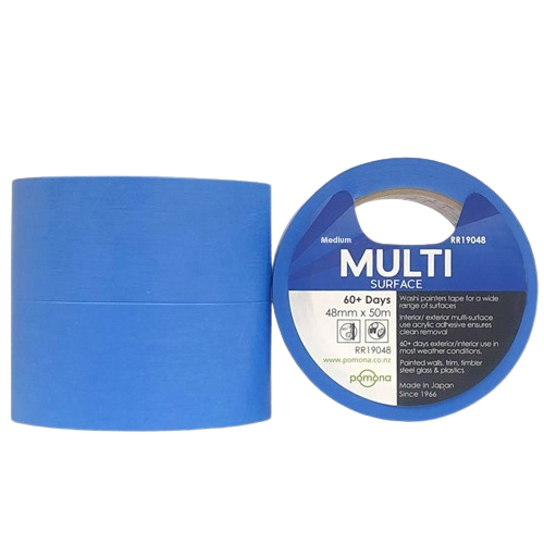Washi Masking Tape, Multi Surface, Medium Tack, Blue, 36mm X 55m