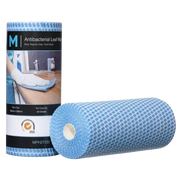M Brand Antibacterial Leaf Wipes Blue, 300mm x 500mm, 90 Sheets, 60gsm (4) Regular Duty