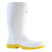 Industrial Gumboots , White/Yellow, Size 9