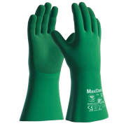 Maxichem Nitrile Tritech Gauntlet Gloves, 35cm Green, XL
