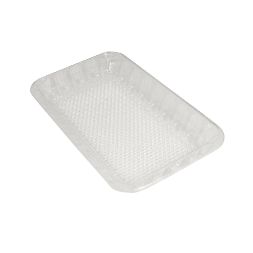 610 Liquid Lock PET Clear Meat Tray, 155mm x 255mm x 30mm (700)