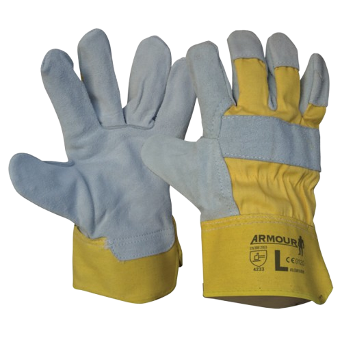 Leather Work Gloves Large