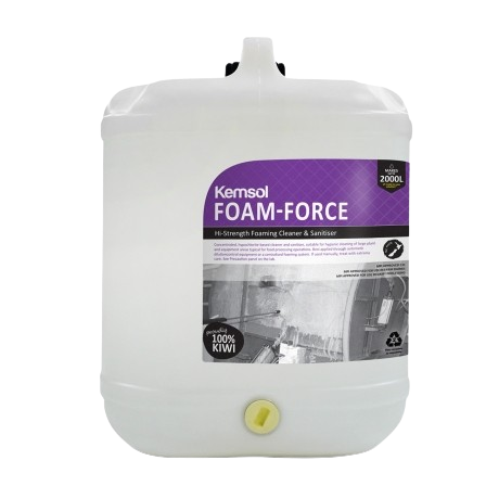 Kemsol Foam-Force Hi-Strength Foaming Cleaner-Sanitiser (Dg Class 8) 20L