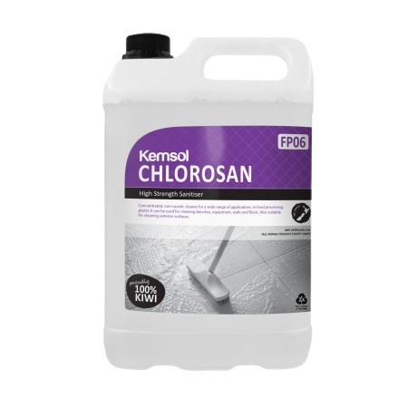 Kemsol Chlorosan Chlorine-Based Sanitiser Concentrate 5L