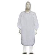 Disposable LDPE Hooded Poncho, White, XL (200)