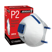 Disposable Respirator Valve Mask - P2 (12)