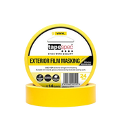 Versatile Exterior Vinyl Masking Tape, Yellow, 24mm x 50m